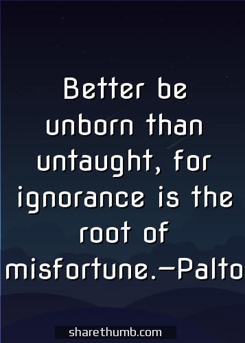the cost of ignorance quote